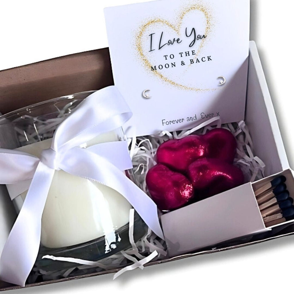 Small Love You to the Moon & Back Hamper | Candle & Chocolates