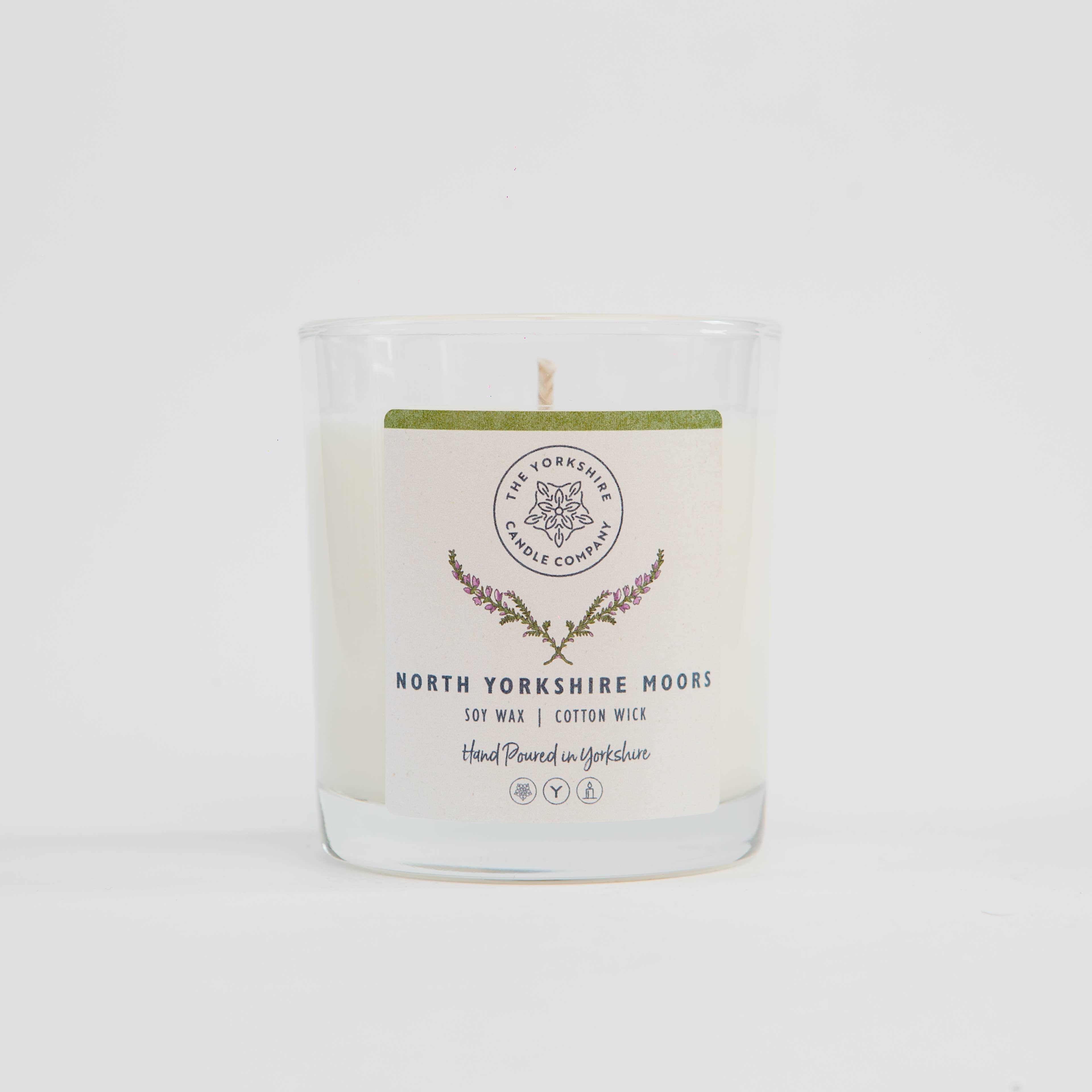 North Yorkshire Moors Glass Tumbler | Scented Candle Soy Wax