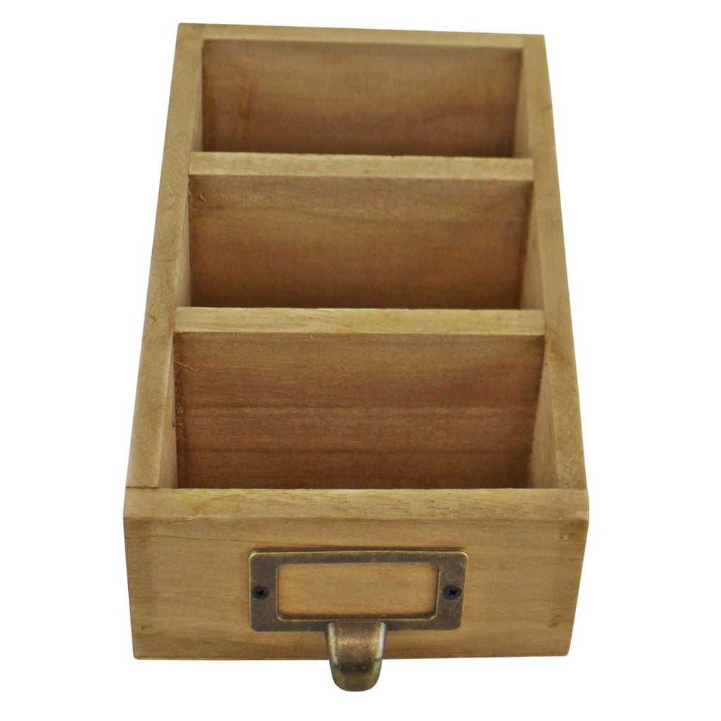 Wooden Desk Tidy: Natural