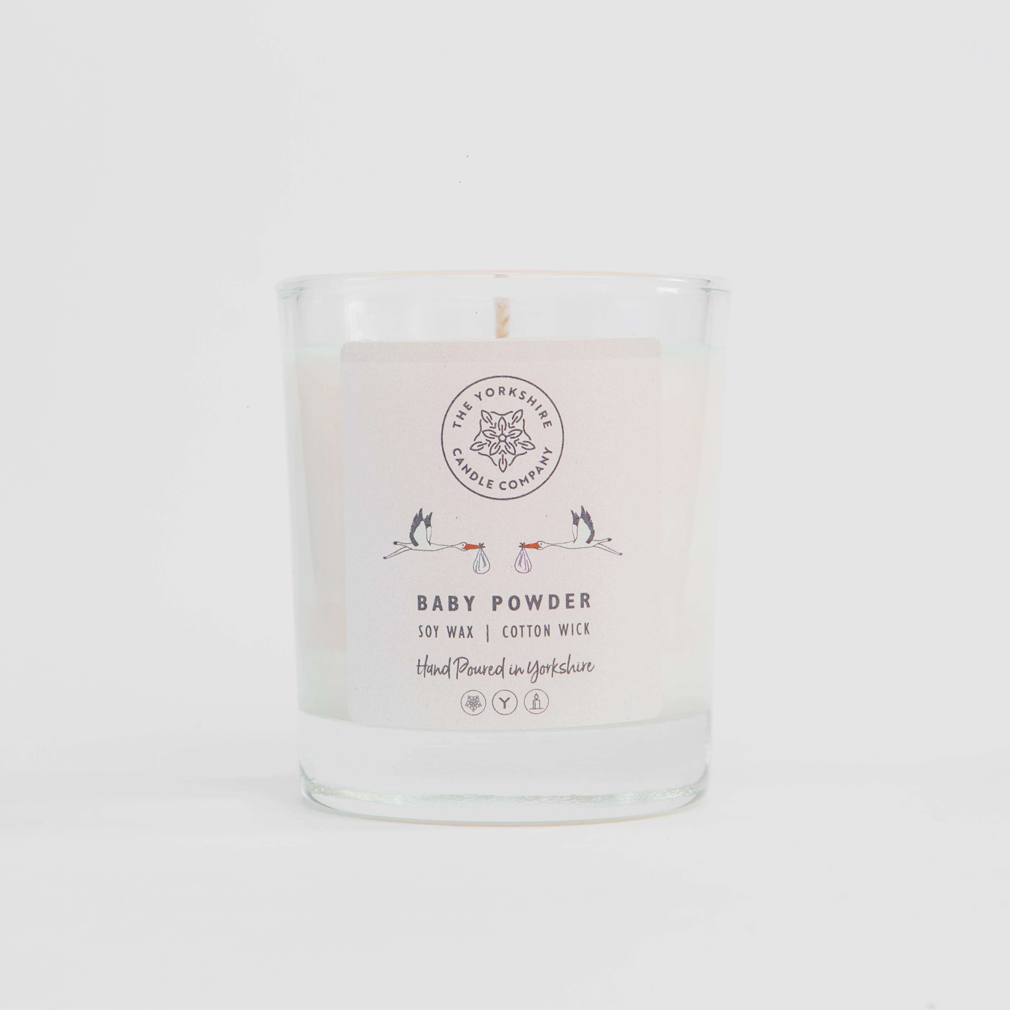 Baby Powder Glass Tumbler | Scented Candle | Soy Wax