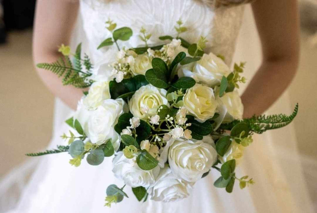 Messy Rose Wedding Bouquet Package | Artificial Flowers