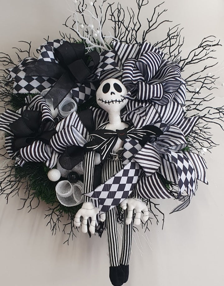 Jack Halloween & Christmas Alternative Wreath – Pre Order