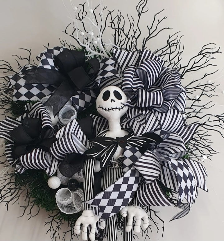 Jack Halloween & Christmas Alternative Wreath – Pre Order