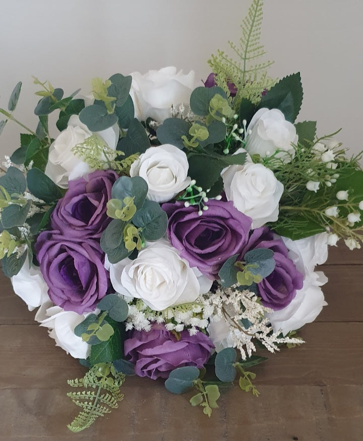 Florence | Silk Rose & Gypsophila Artificial Wedding Bouquet