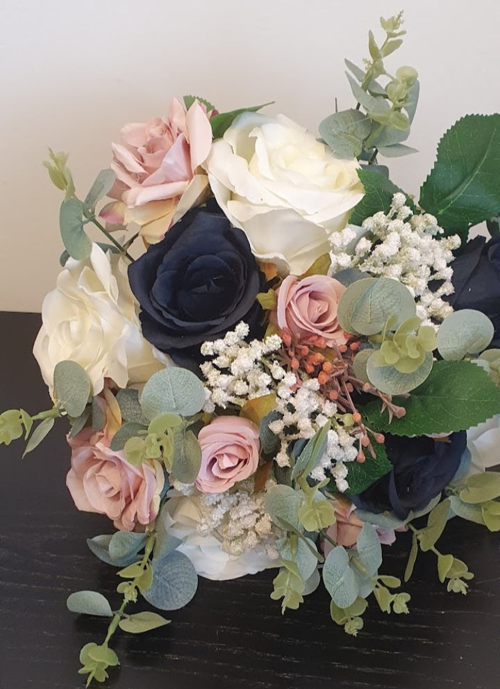 Florence | Silk Rose & Gypsophila Artificial Wedding Bouquet
