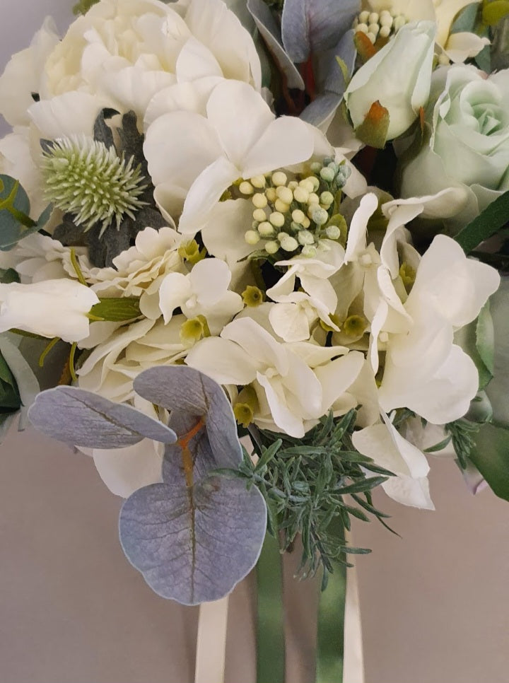 Hazel Marie bouquet with matching boutonniere