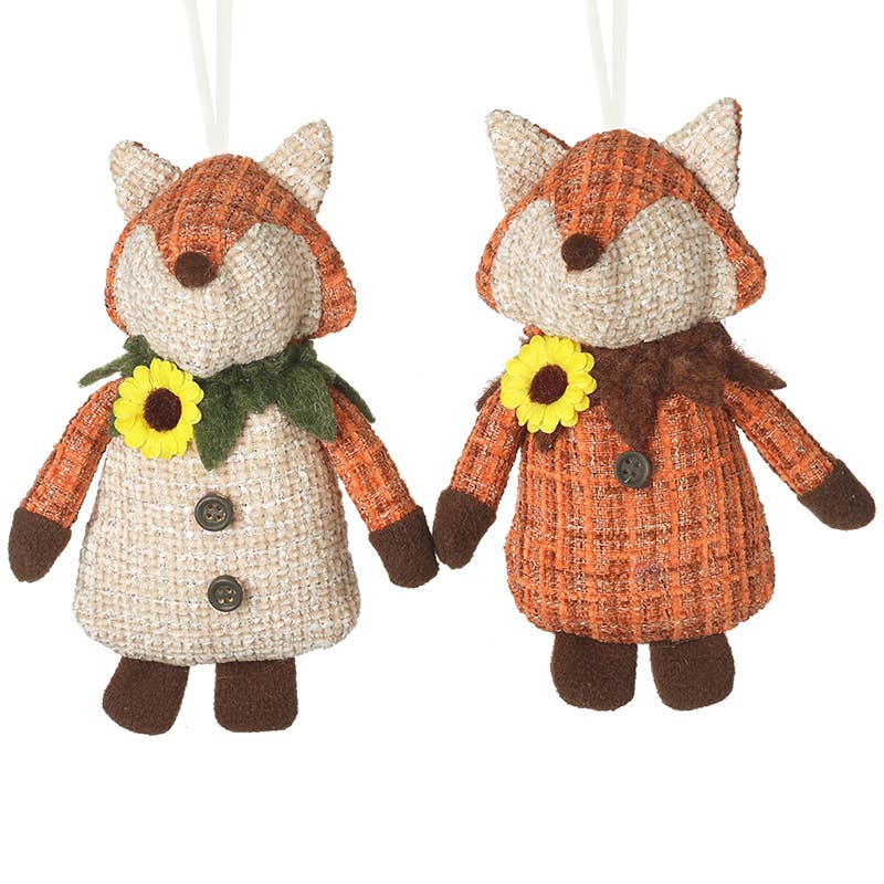 HANGING FOX MIX WITH SUNFLOWER BADGE
