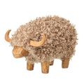 GREY/BROWN WOOLY  COW