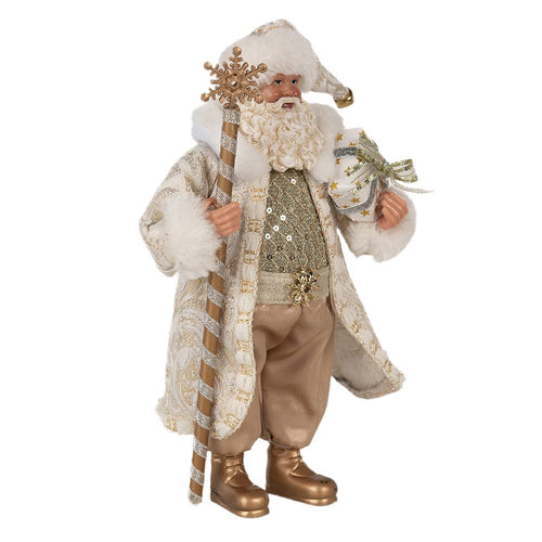 65593 Christmas Decoration Figurine Santa Claus 27 cm Gold