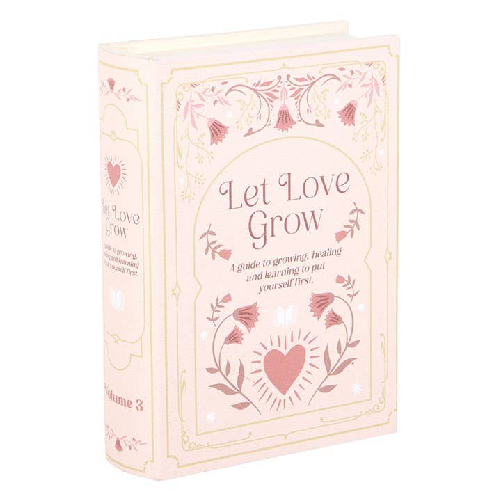 Pink Book Shaped Storage Box