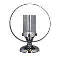 Stainless Steel Candle Holder Silver 35cm 1PK