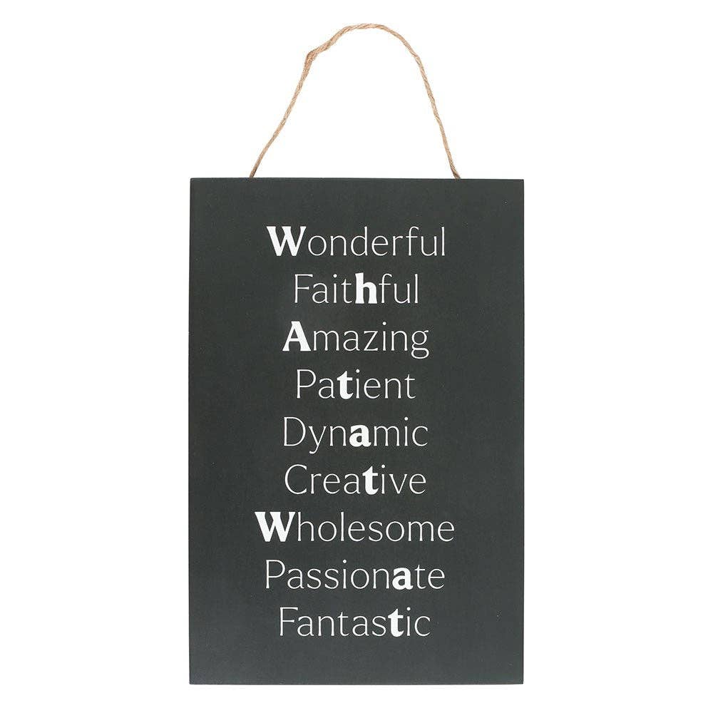 What a Tw*t Sweary Hanging Sign