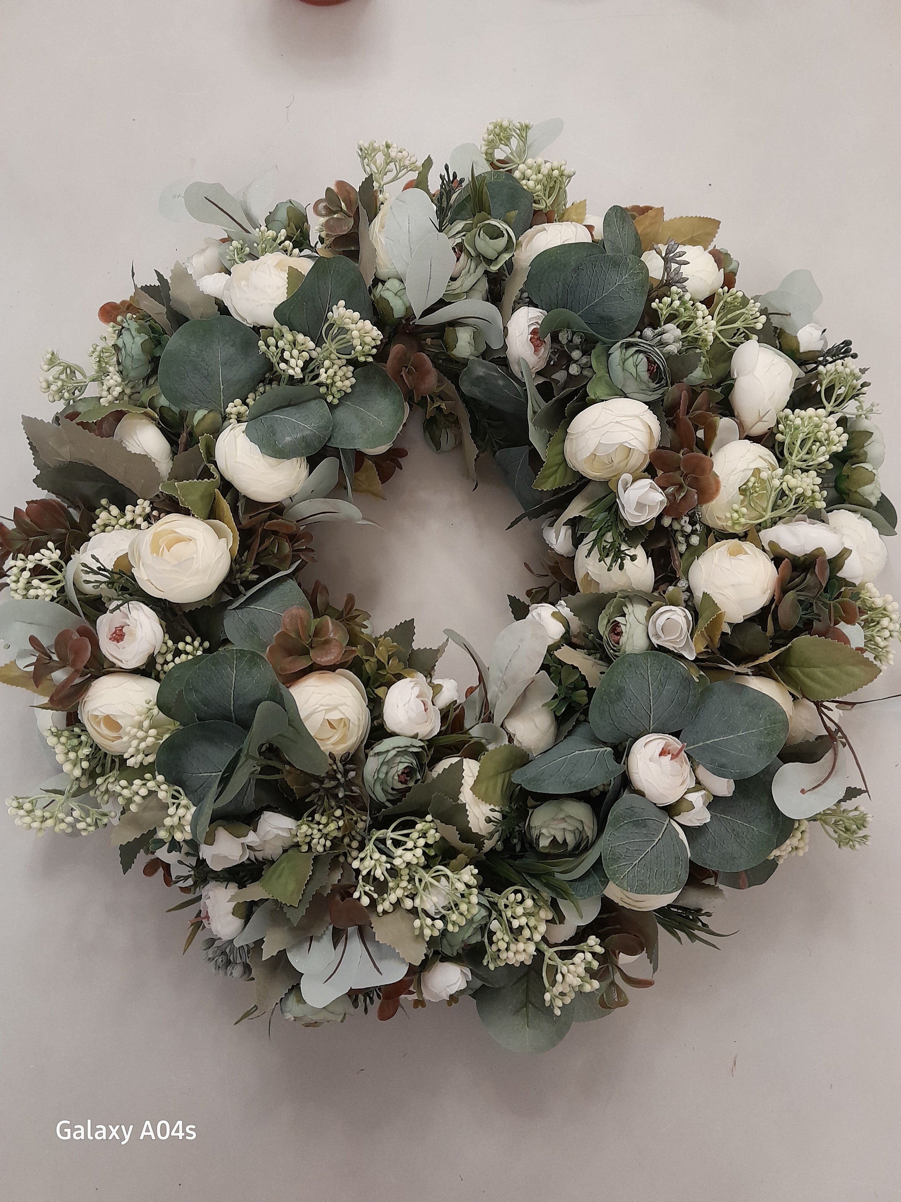 Very Berry Ivory & Sage Wreath