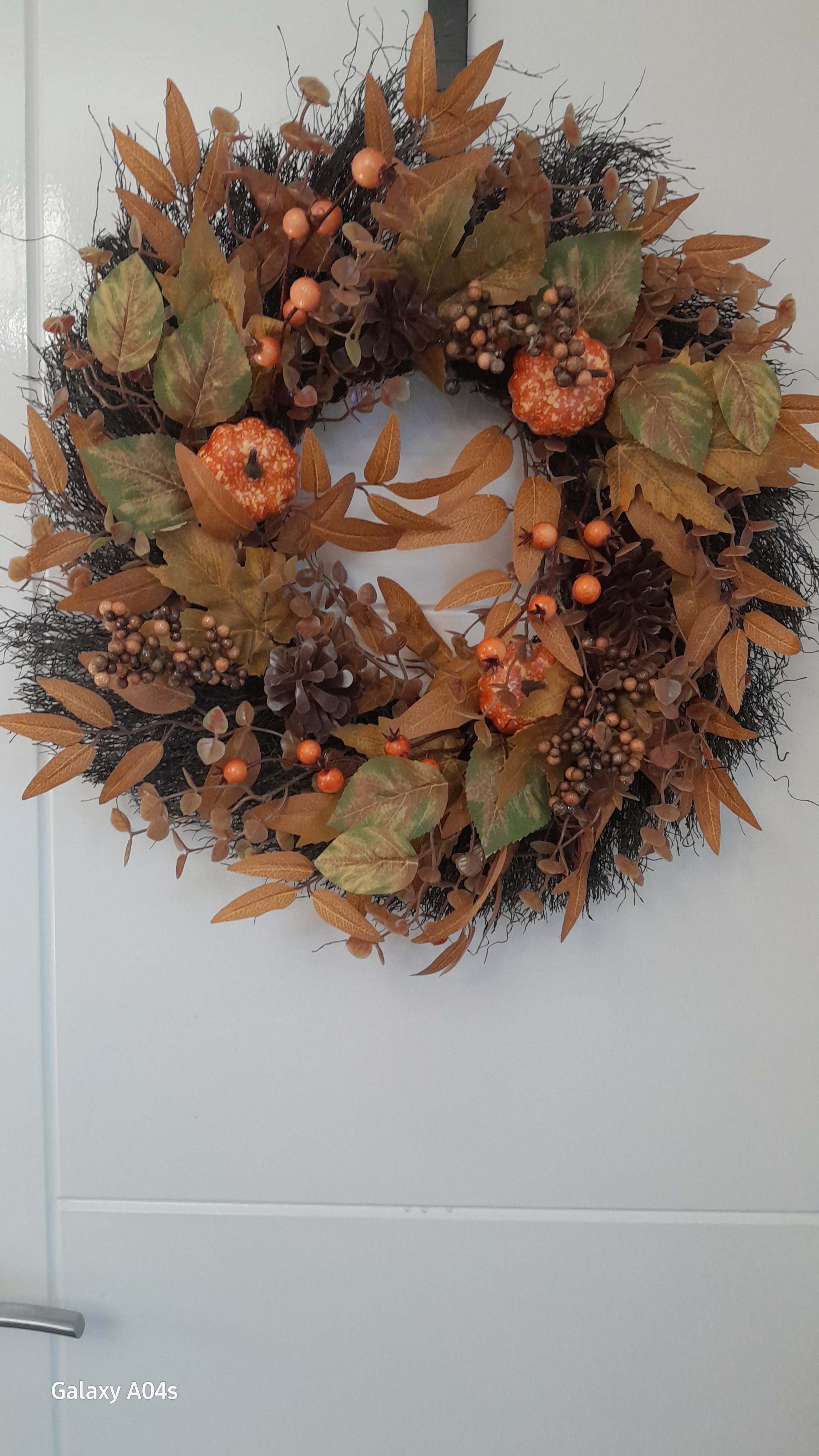 Golden Ember Autumn Wreath