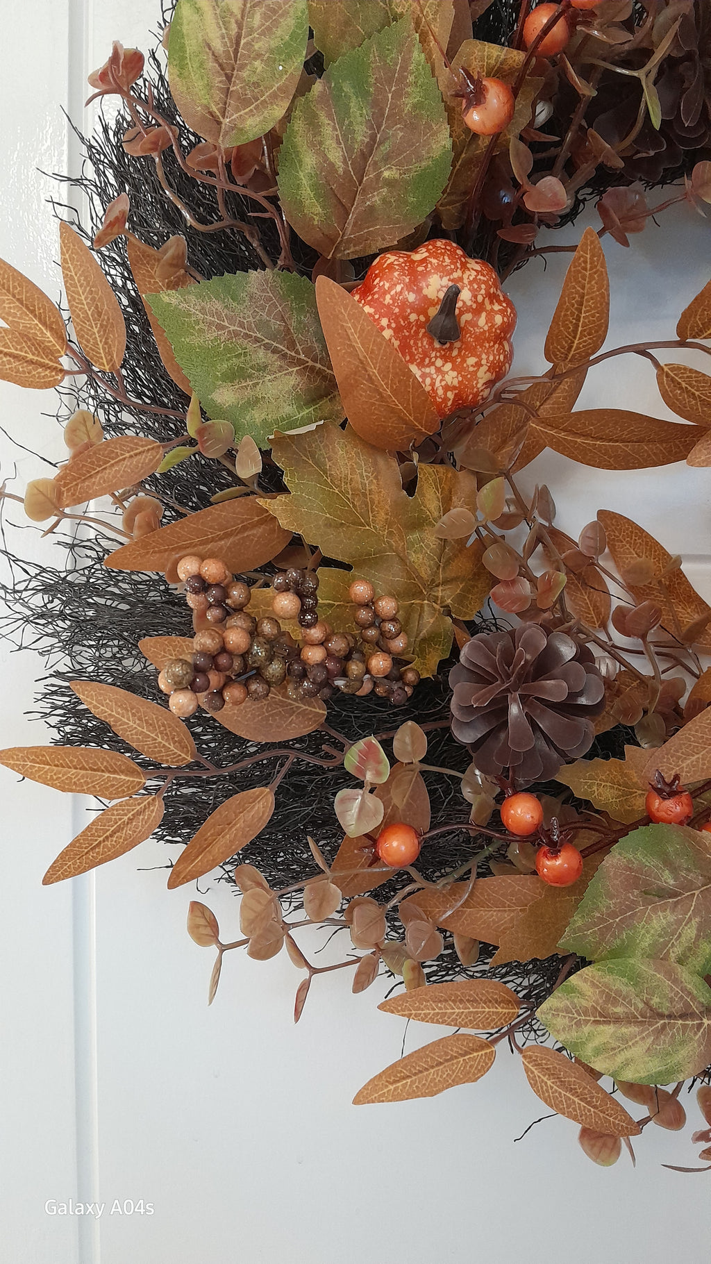Golden Ember Autumn Wreath