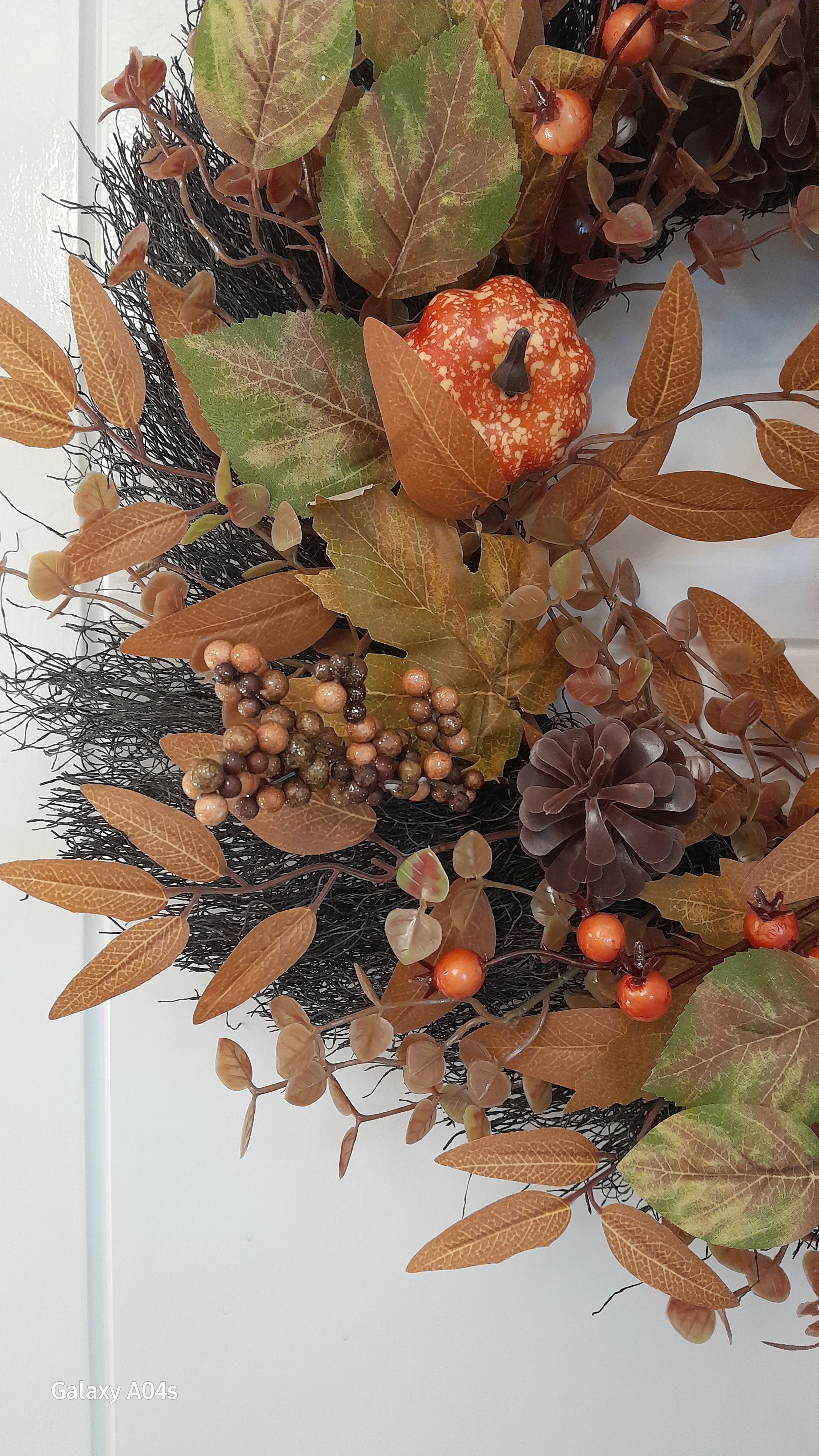 Golden Ember Autumn Wreath