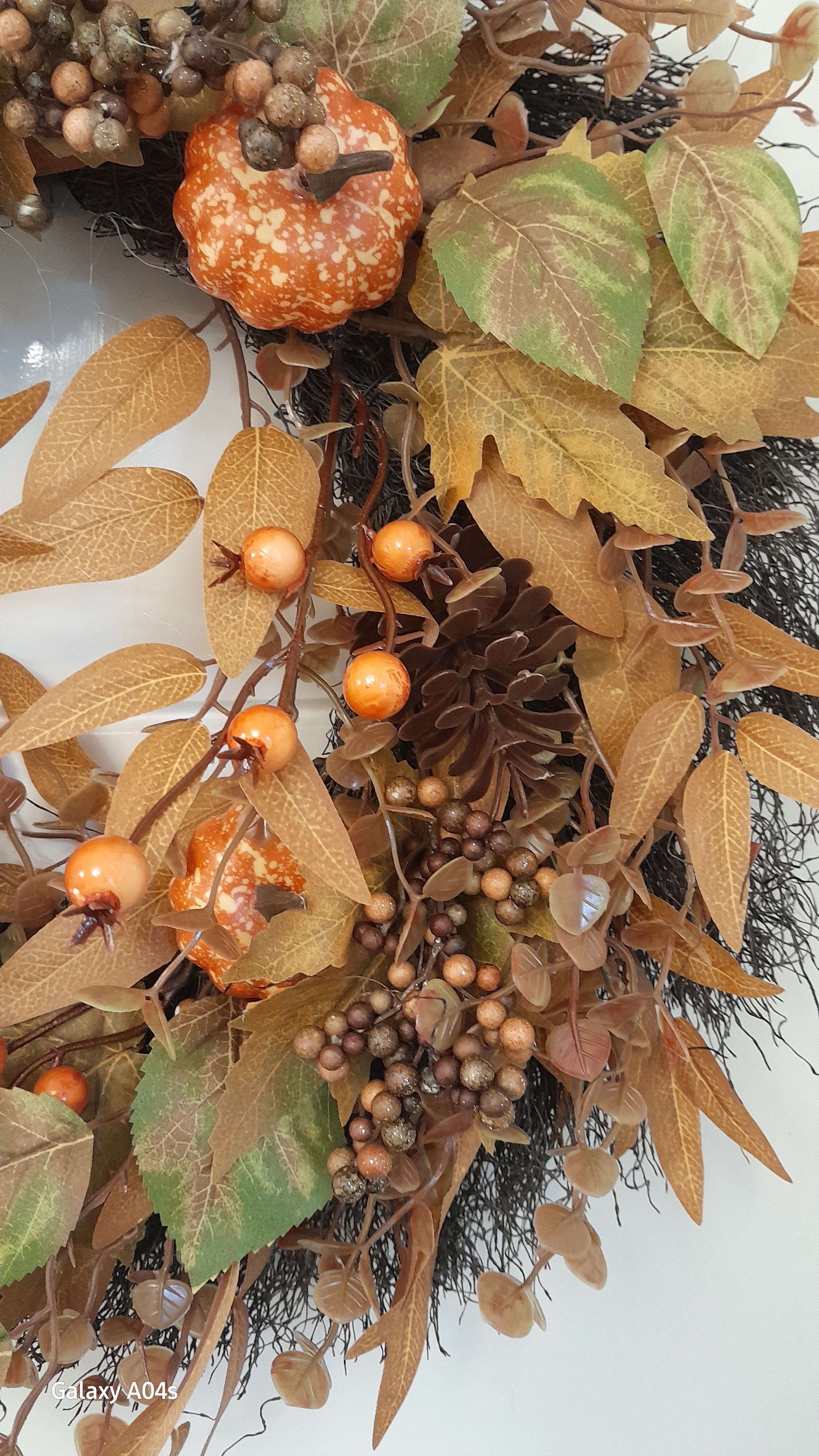 Golden Ember Autumn Wreath