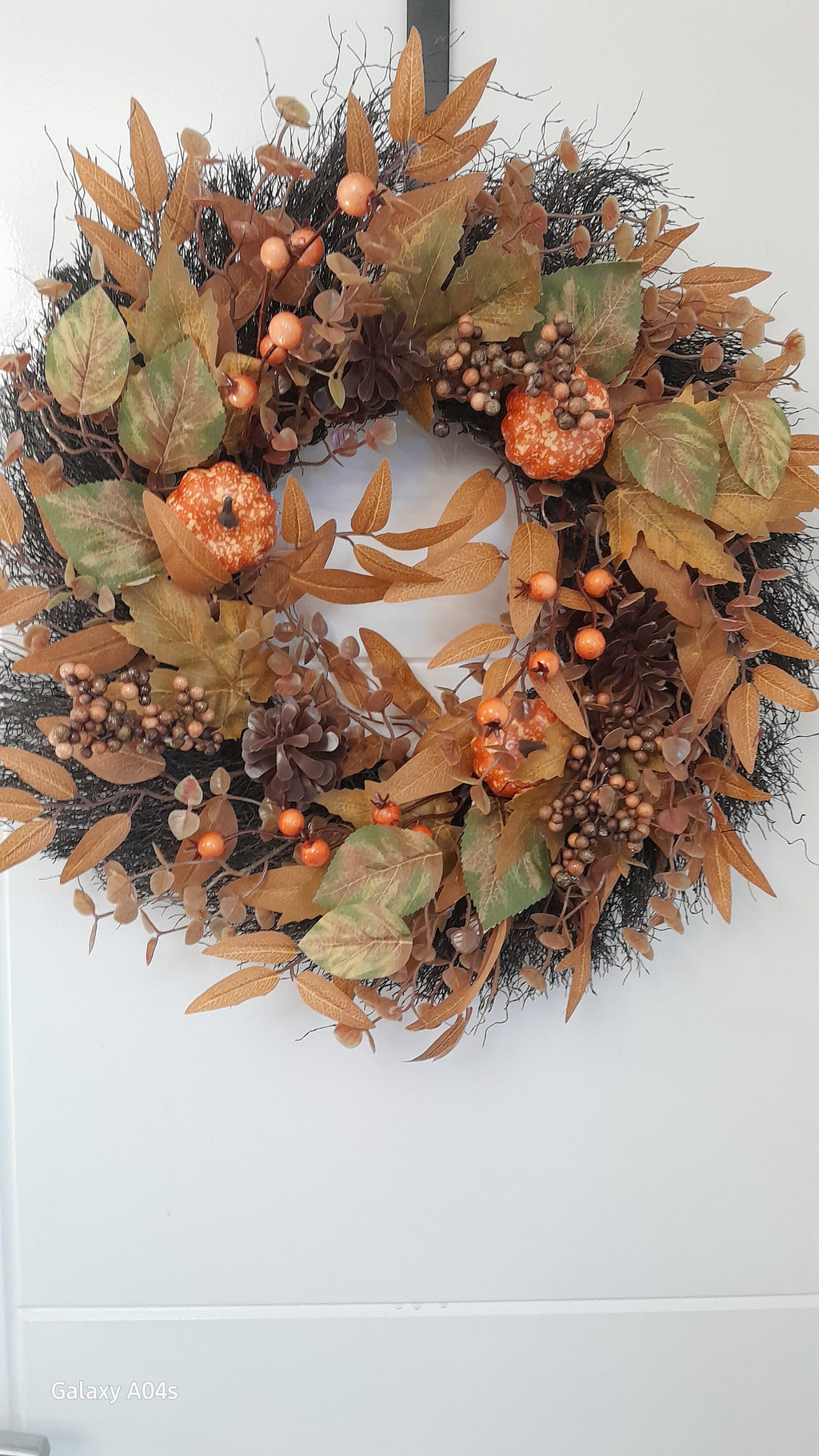 Golden Ember Autumn Wreath