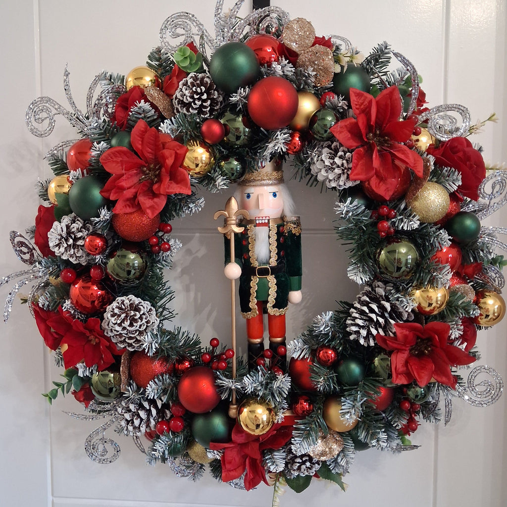 Nutcracker Christmas Wreath –24inch