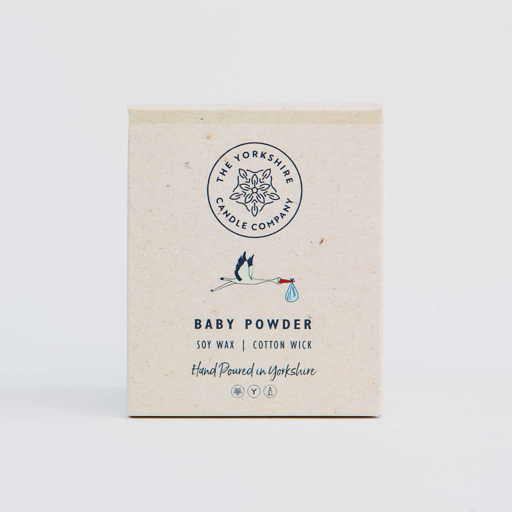 Baby Powder Glass Tumbler | Scented Candle | Soy Wax