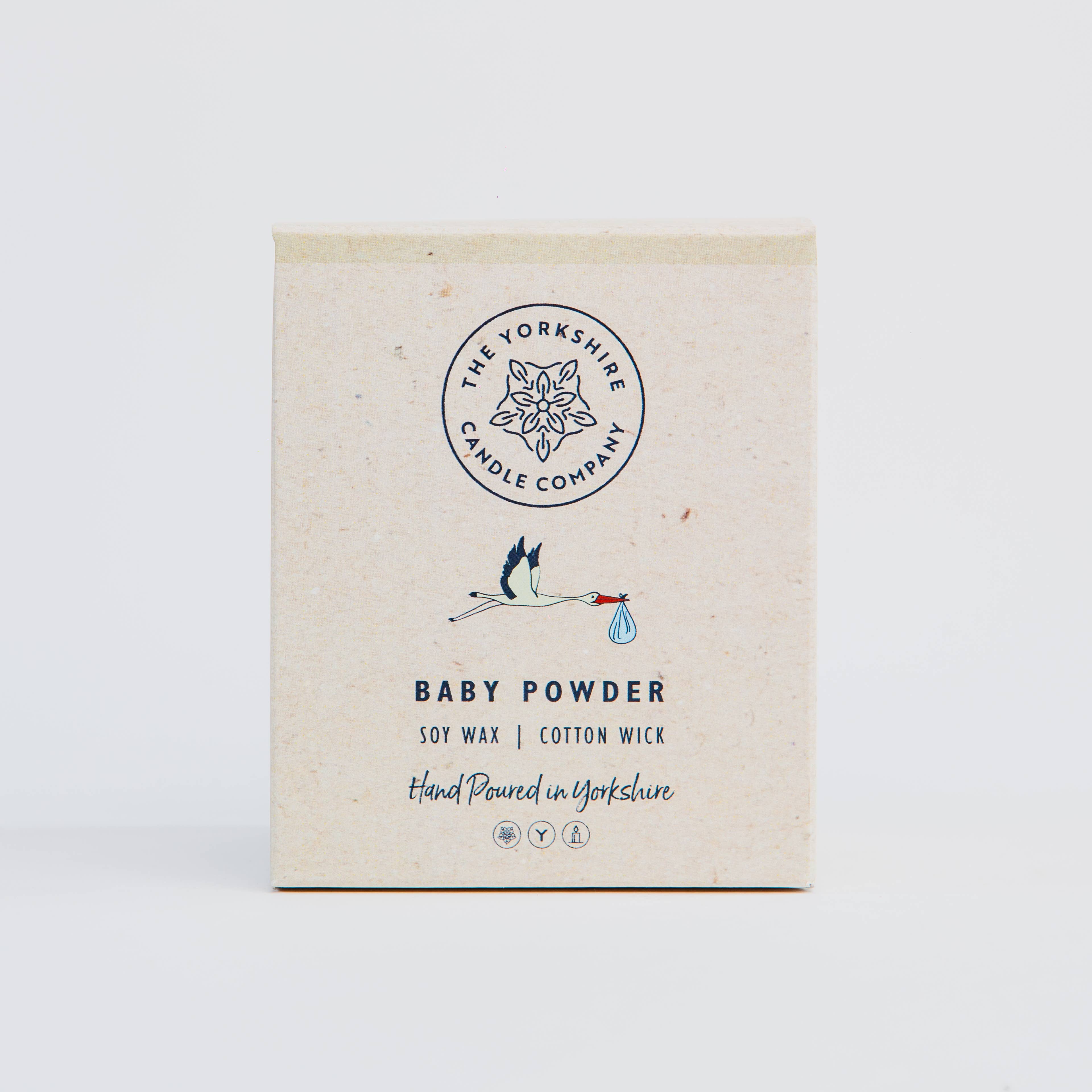 Baby Powder Glass Tumbler | Scented Candle | Soy Wax