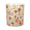 WOODLAND FROSTED GLASS CANDLE HOLDER LRG