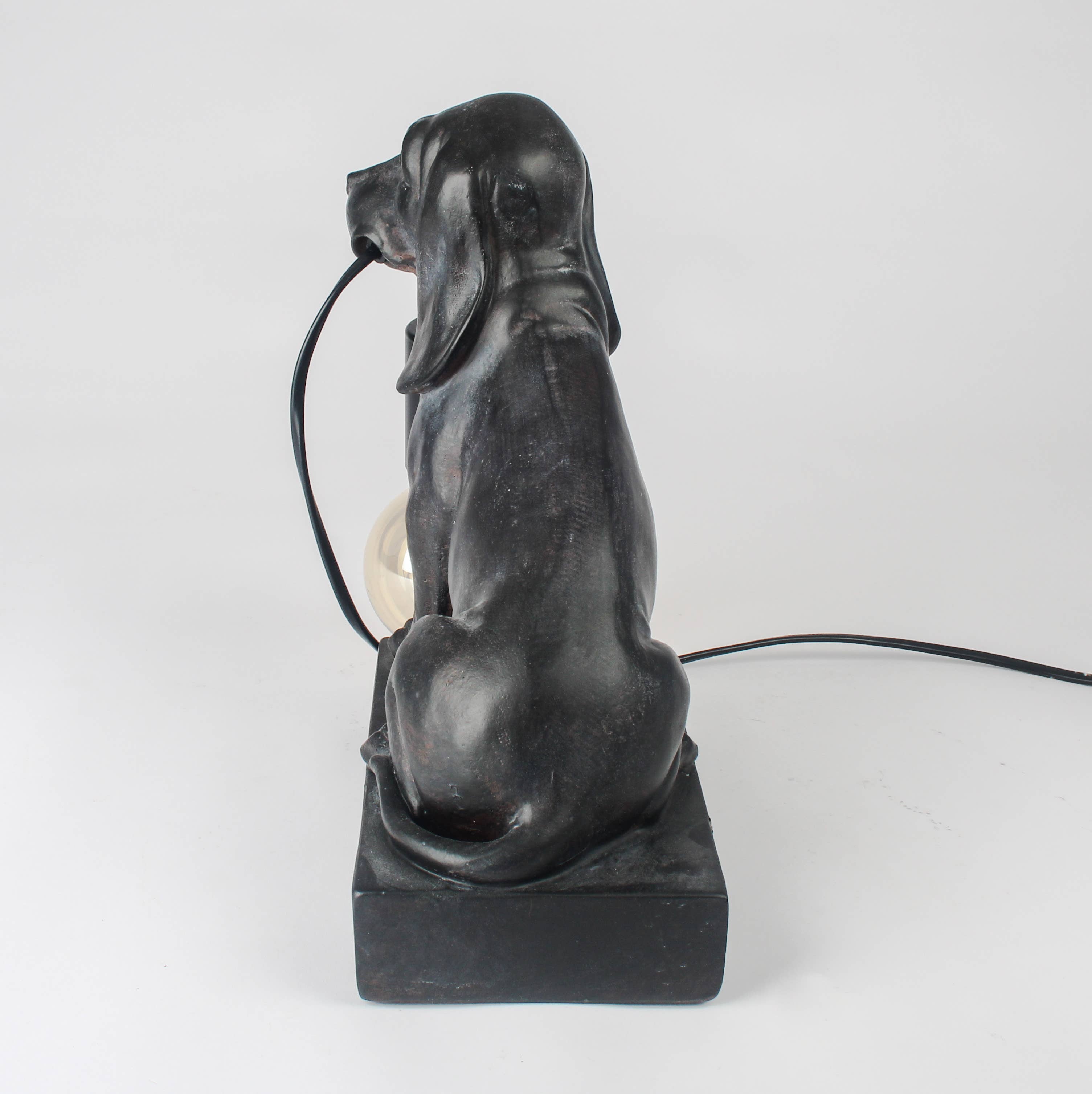 Dog Table Lamp Dachshund – Playful Companion (UK Plug)