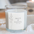Personalised Love Heart Candle Gift Set | Couples, Partner