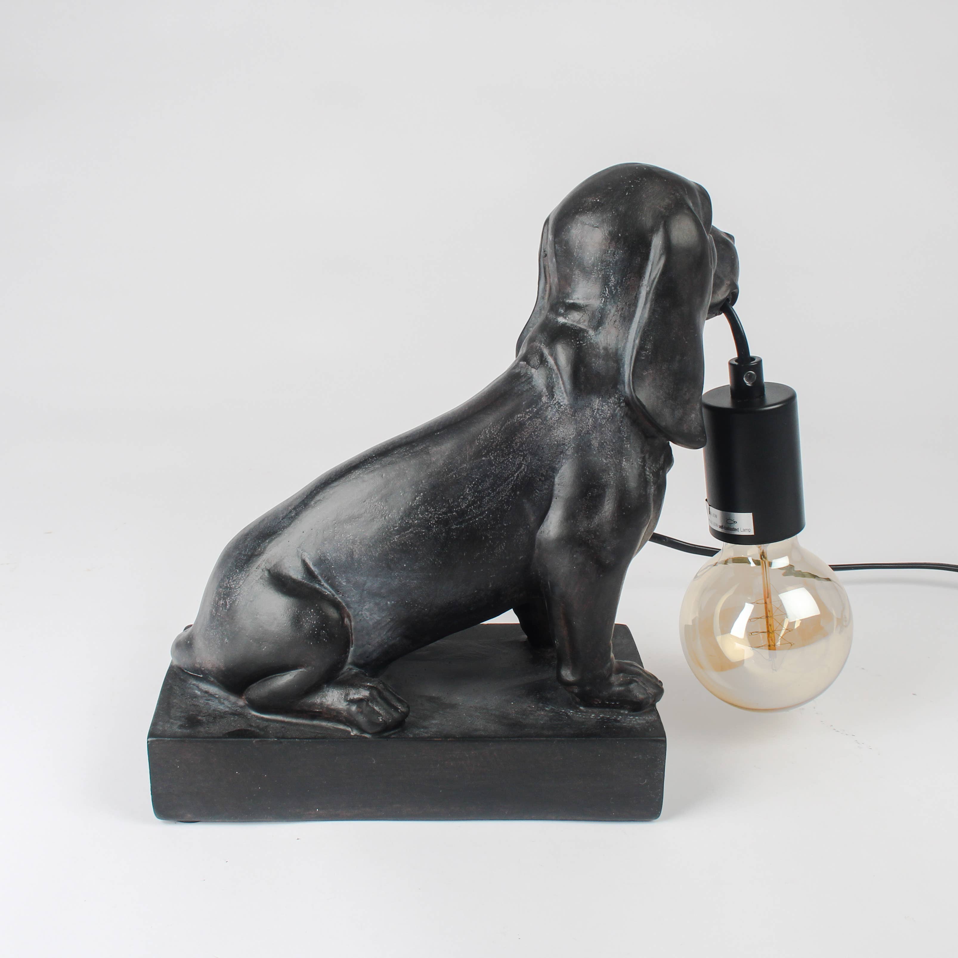 Dog Table Lamp Dachshund – Playful Companion (UK Plug)