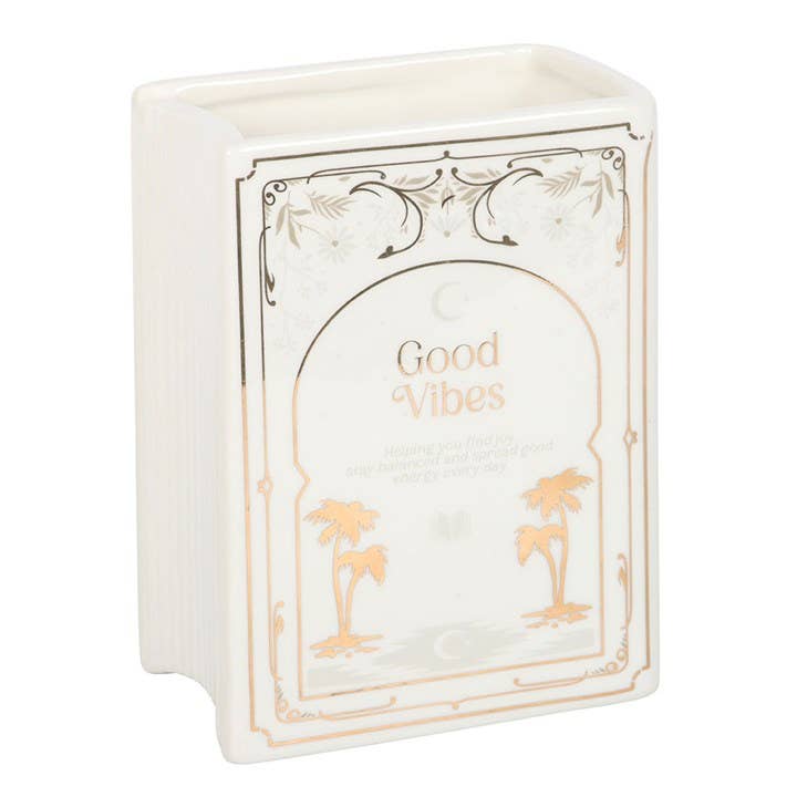 White Book Shaped Vase