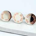 Personalised Border Round Cufflinks - Wedding