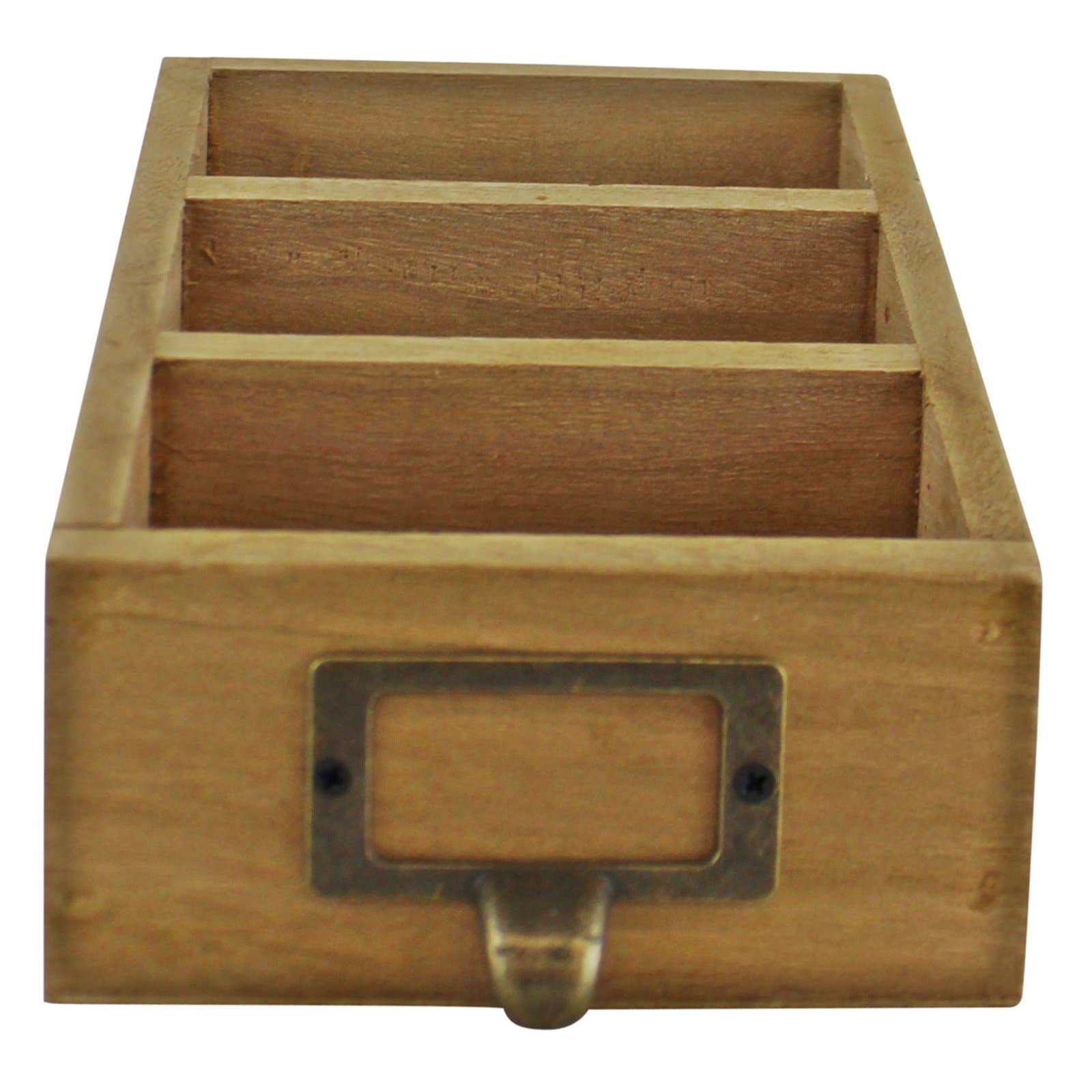 Wooden Desk Tidy: Natural