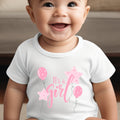 It's A Girl Pink Baby Outfit: Bib, Vest, Baby Grow
