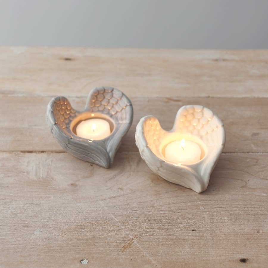 Angel Wing T-light Holder, 9cm