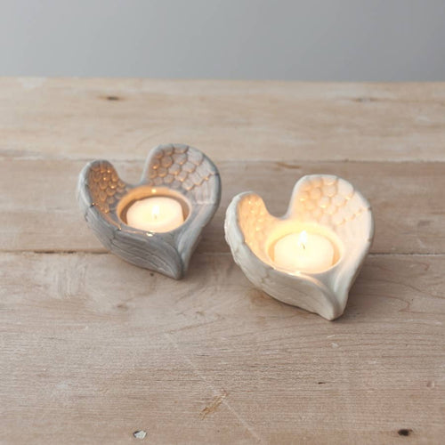 Angel Wing T-light Holder, 9cm