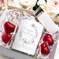 Personalisiertes Aquarell-Blumen-Kerzen-Geschenkset | Erinnerungsstück für Paare
