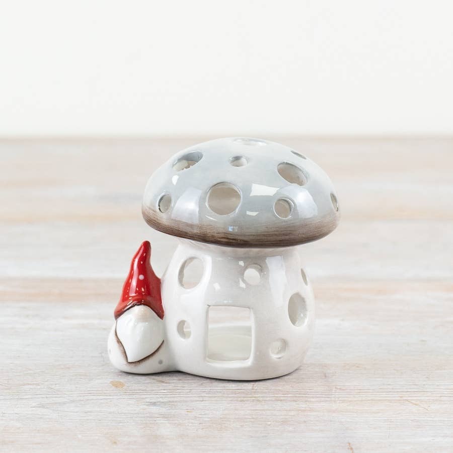 Mushroom & Gonk Candle Holder 9cm