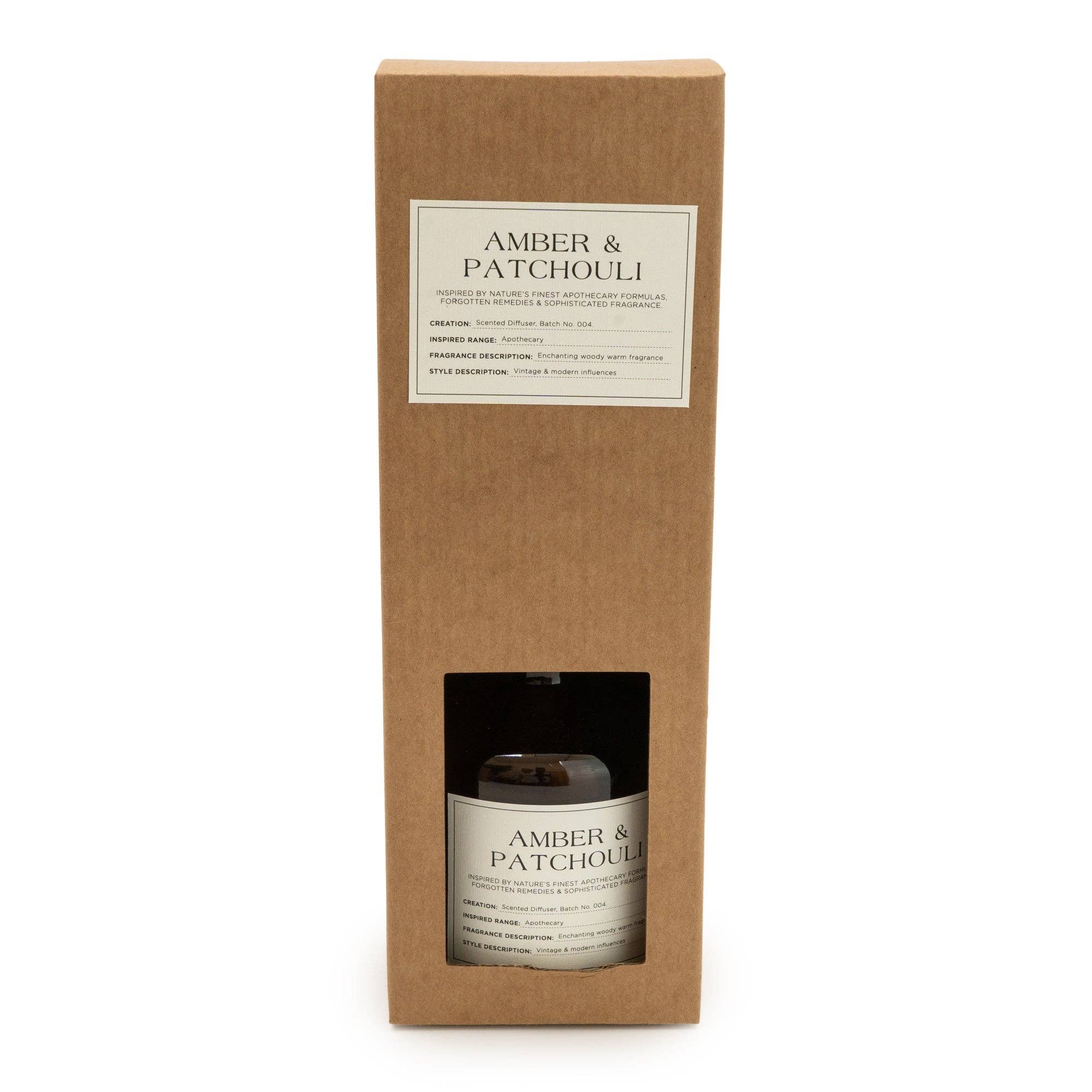 250ML Reed Diffuser Amber & Patchouli 6PK