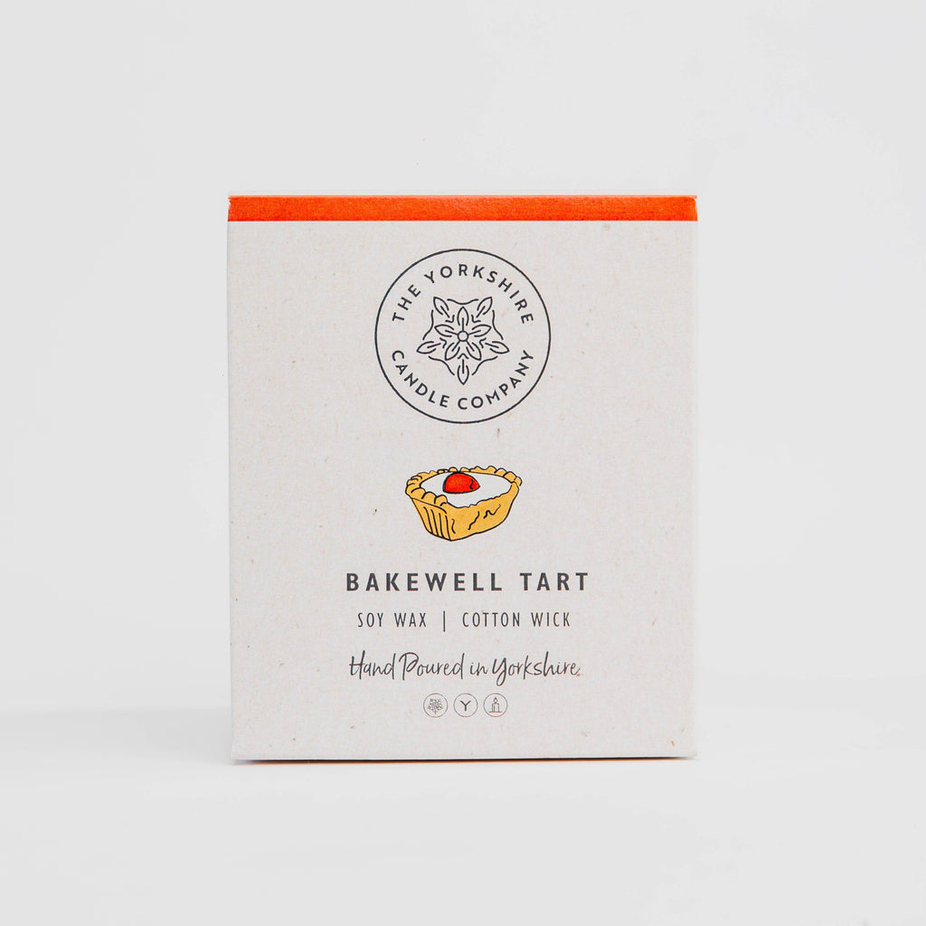 Bakewell Tart Glass Tumbler  | Scented Candle | Soy Wax
