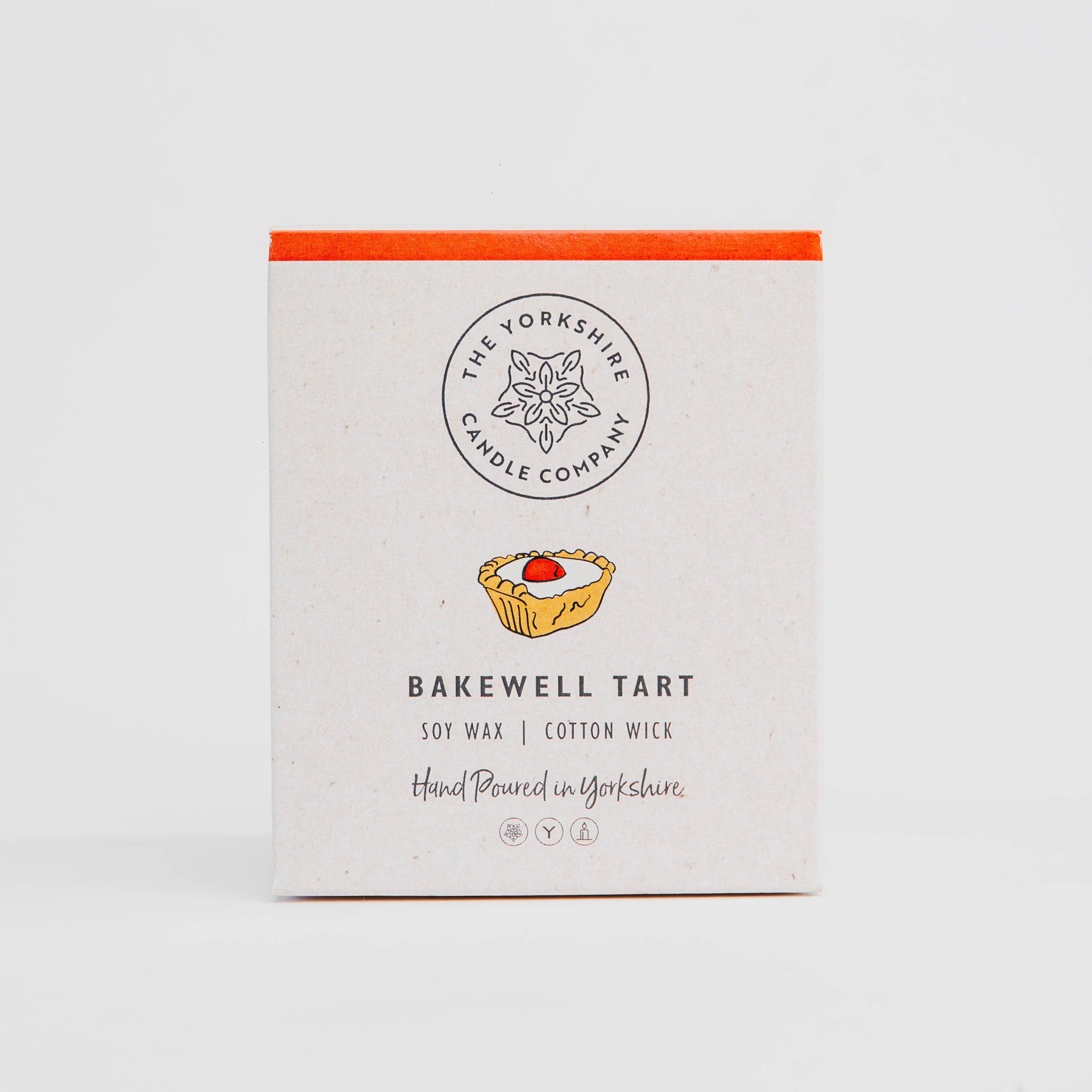 Bakewell Tart Glass Tumbler  | Scented Candle | Soy Wax
