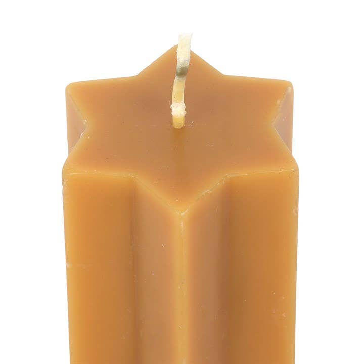 Gold Starry Night Star Shaped Pillar Candle