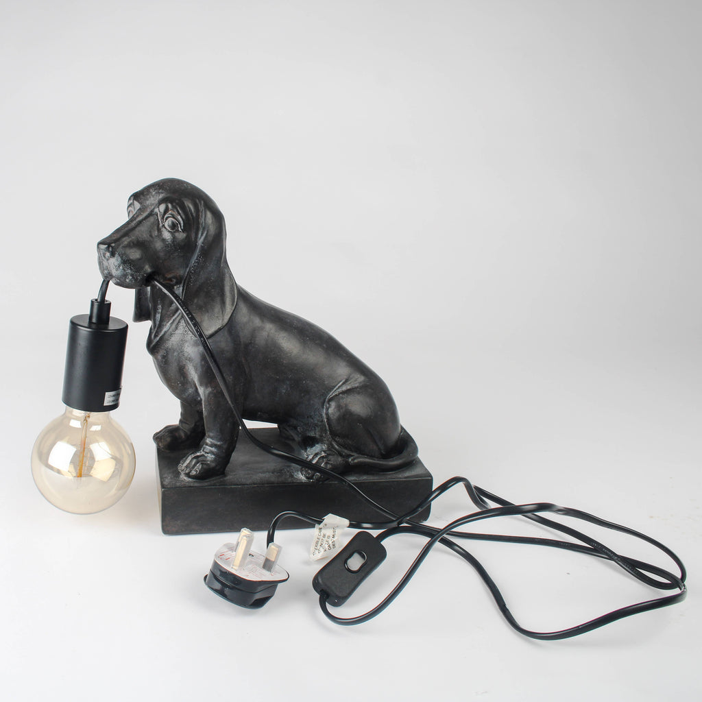 Dog Table Lamp Dachshund – Playful Companion (UK Plug)