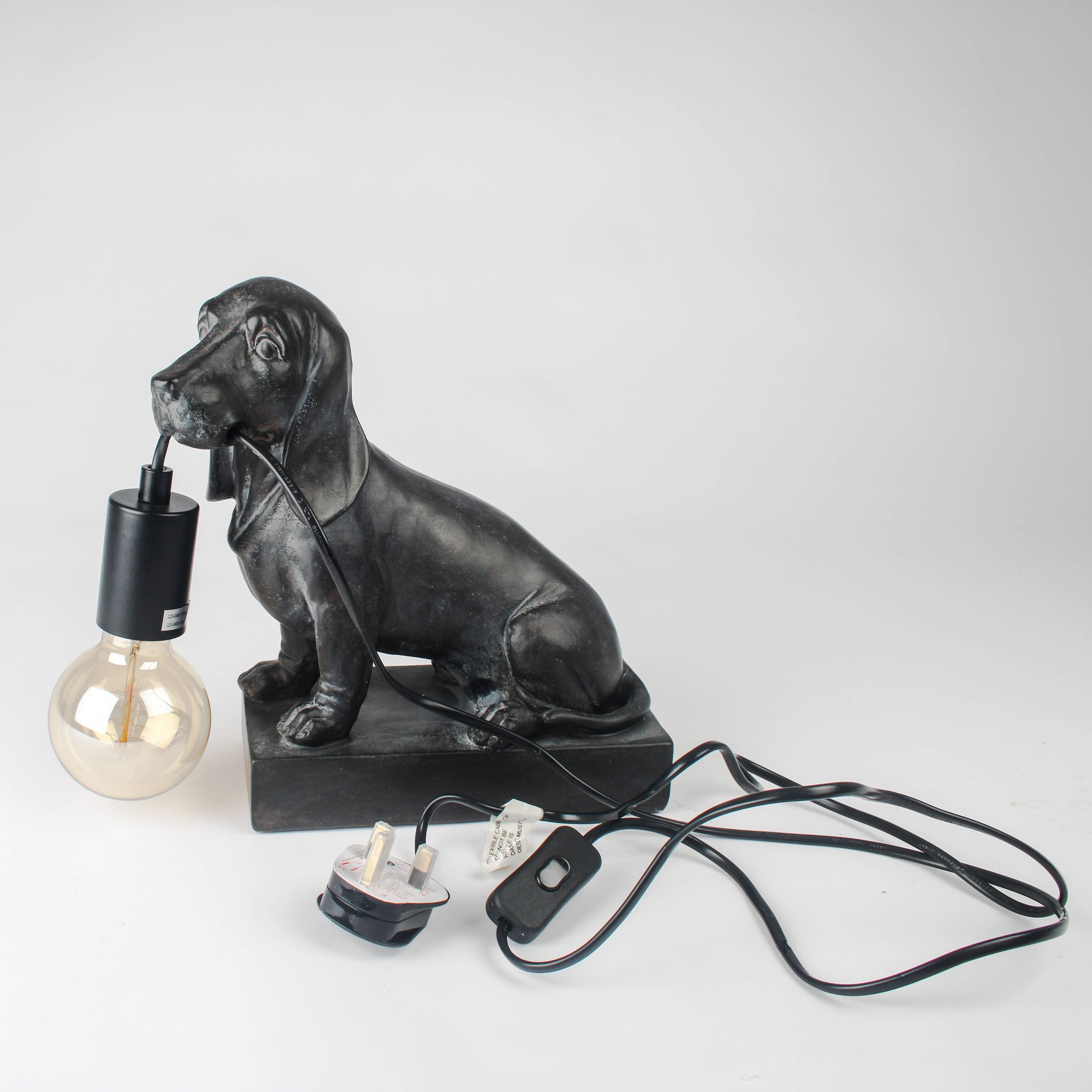 Dog Table Lamp Dachshund – Playful Companion (UK Plug)