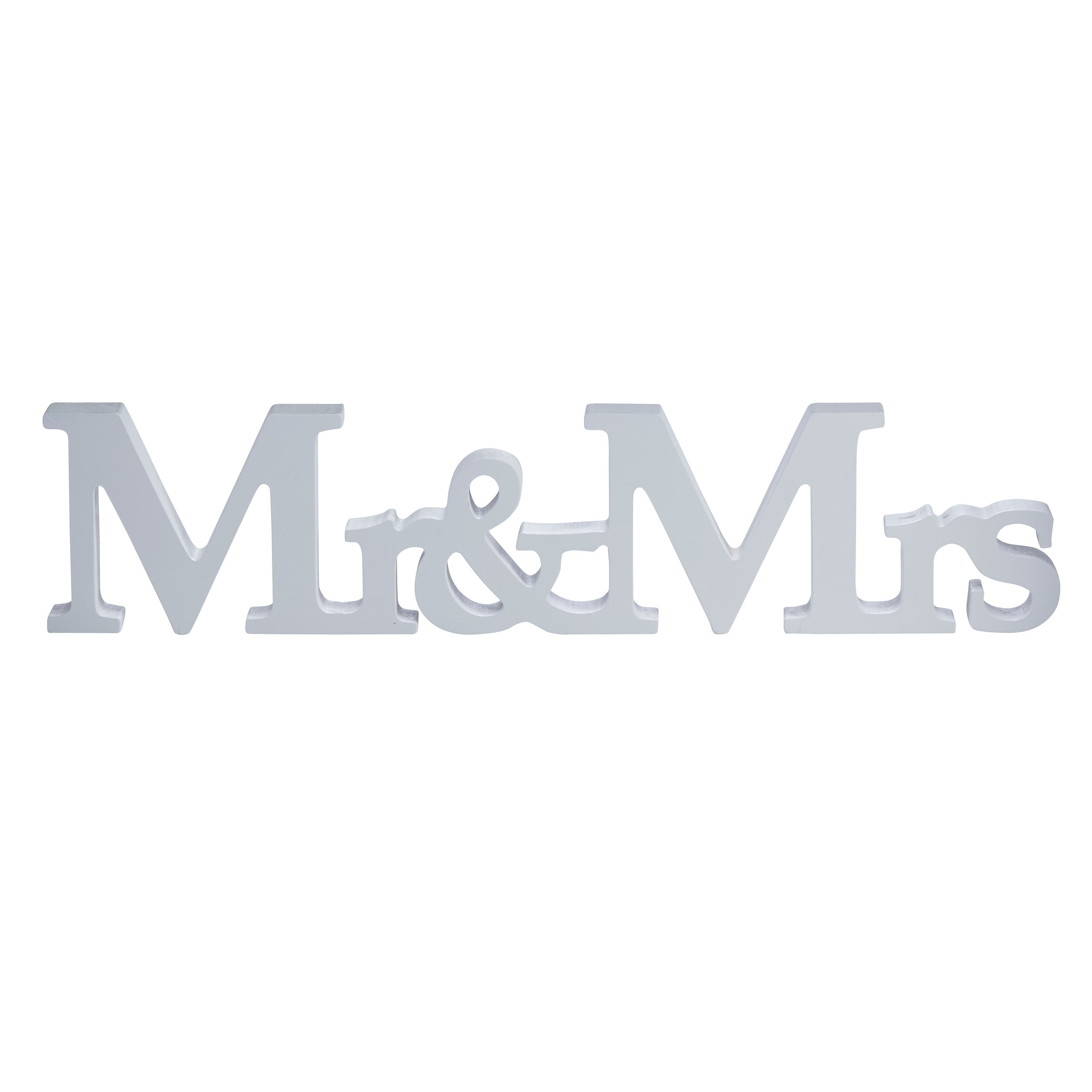 Mr & Mrs Freestanding Wooden Sign - Vintage Affair- 5 Inner Pack