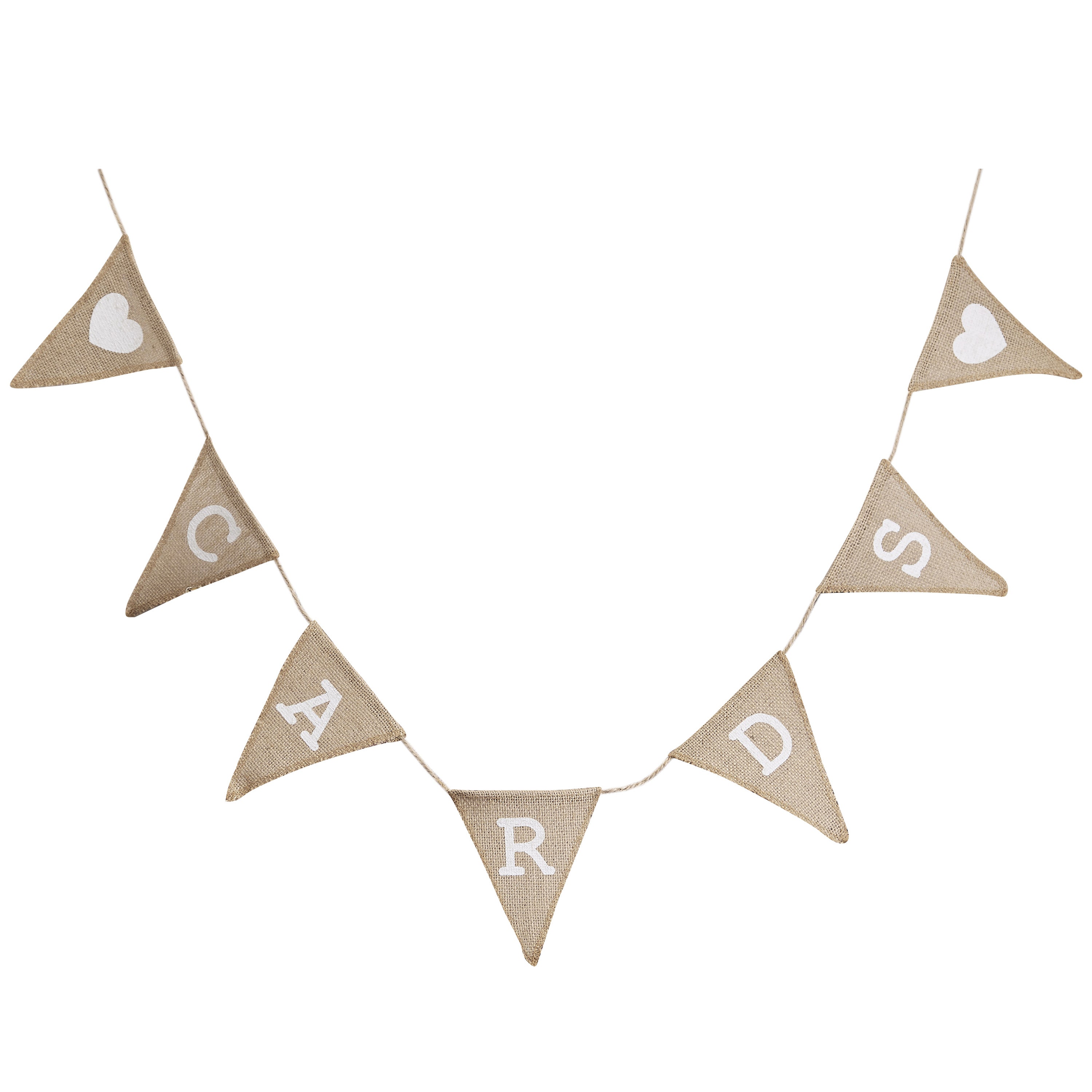 Cards Hessian Burlap Bunting - Vintage Affair- 5 Inner Pack