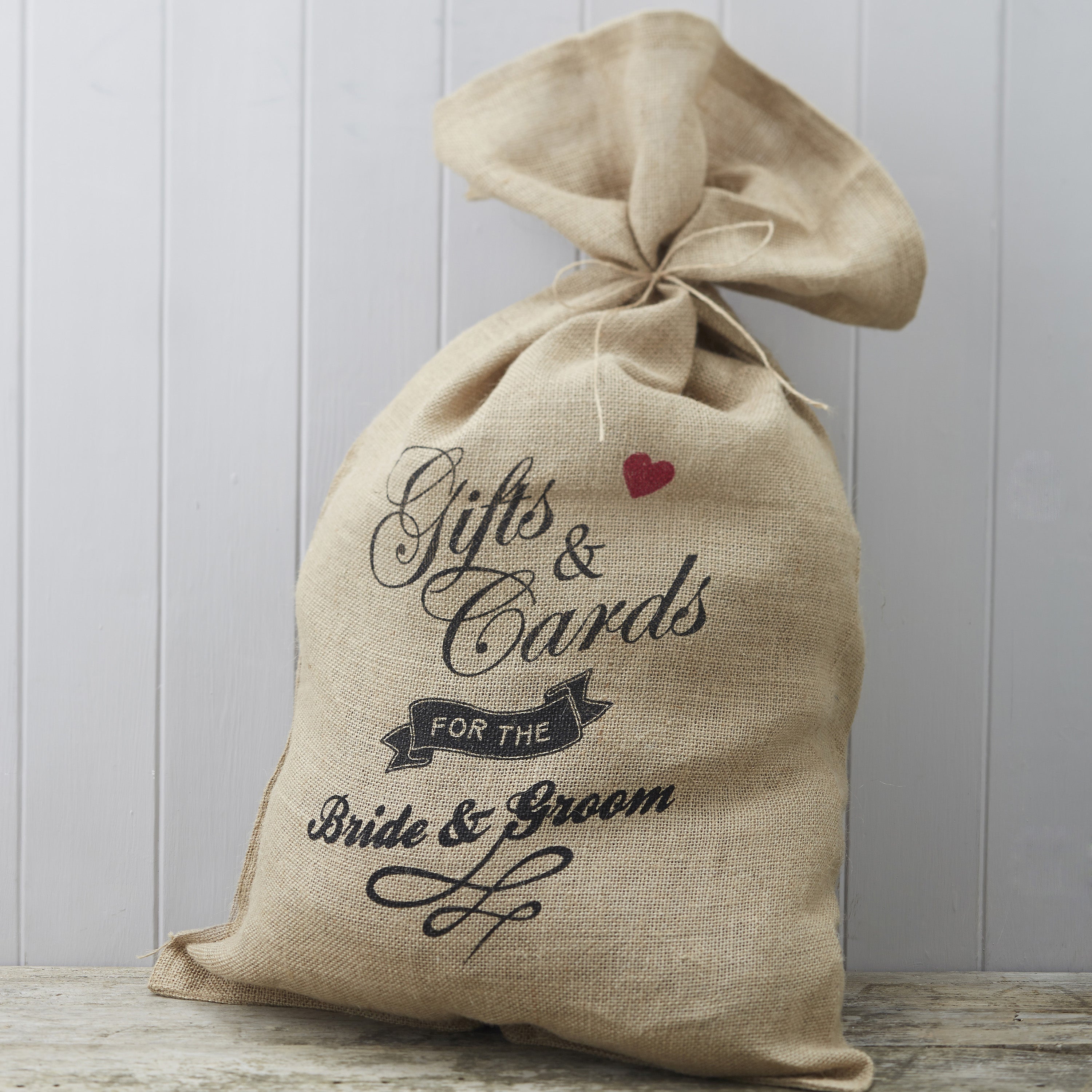 Hessian Burlap Cards Wedding Sack - Vintage Affair