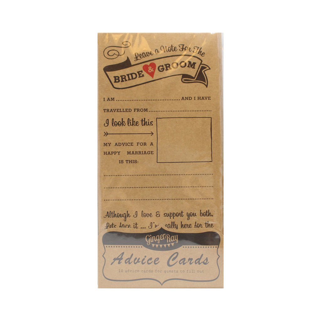 Advice For The Bride & Groom Cards