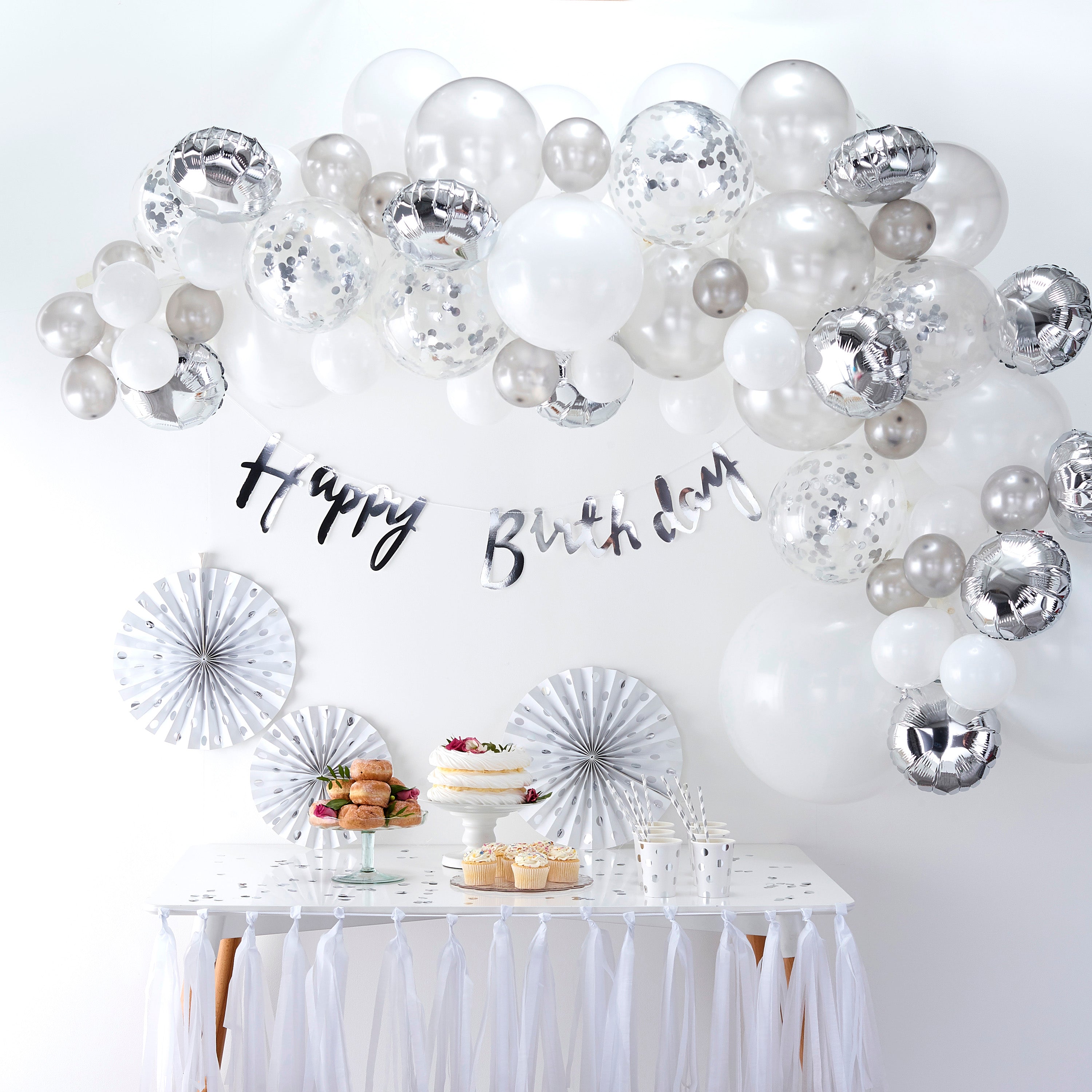 Silver Balloon Arch Kit- 5 Inner Pack