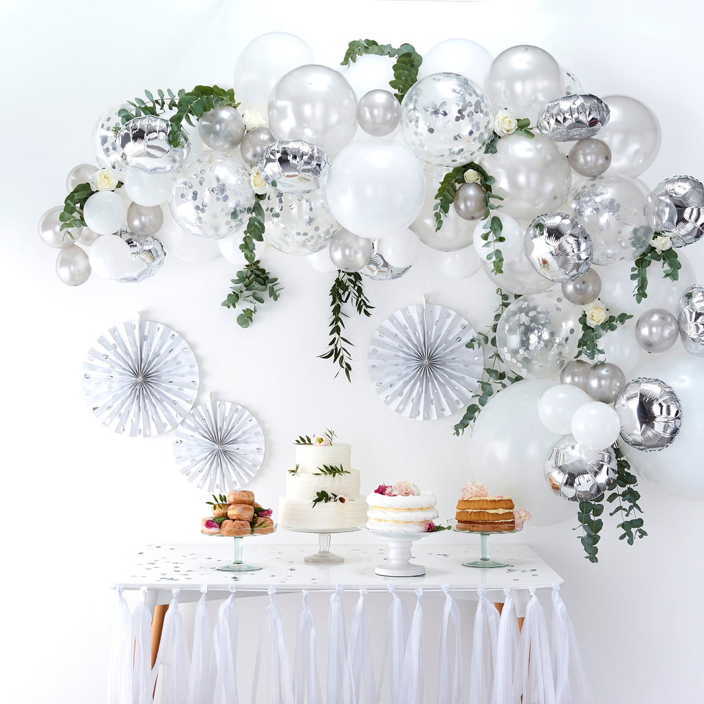 Silver Balloon Arch Kit- 5 Inner Pack