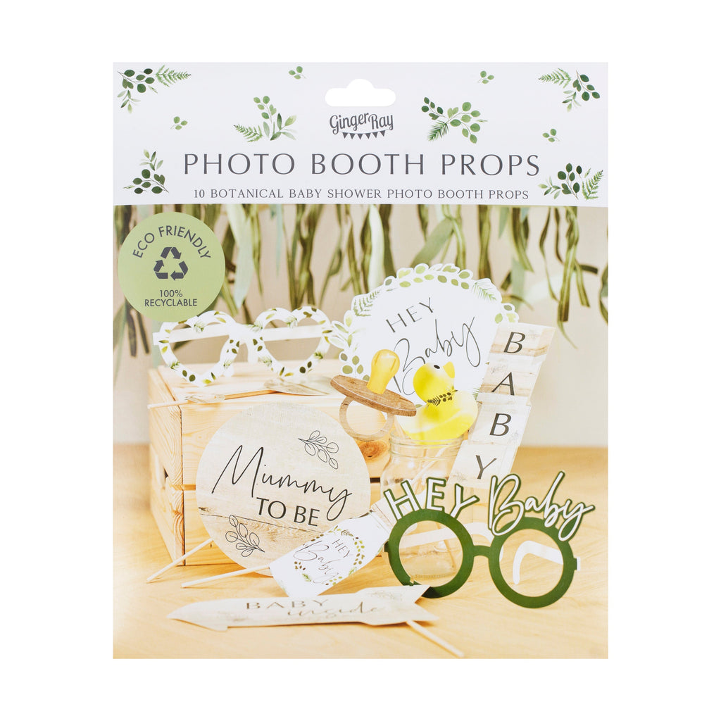 Botanical Baby Shower Photo Booth Props- 5 Inner Pack